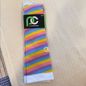 Pro Compression striped marathon sock